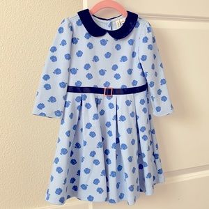 Blue flowers Girls Dresses size 5Y & 10Y,used